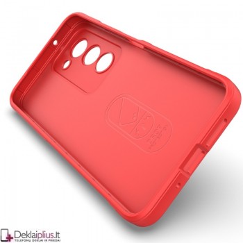 Magic Shield guminis dėklas su kameros apsauga - raudonas (Xiaomi Redmi 15 4G)